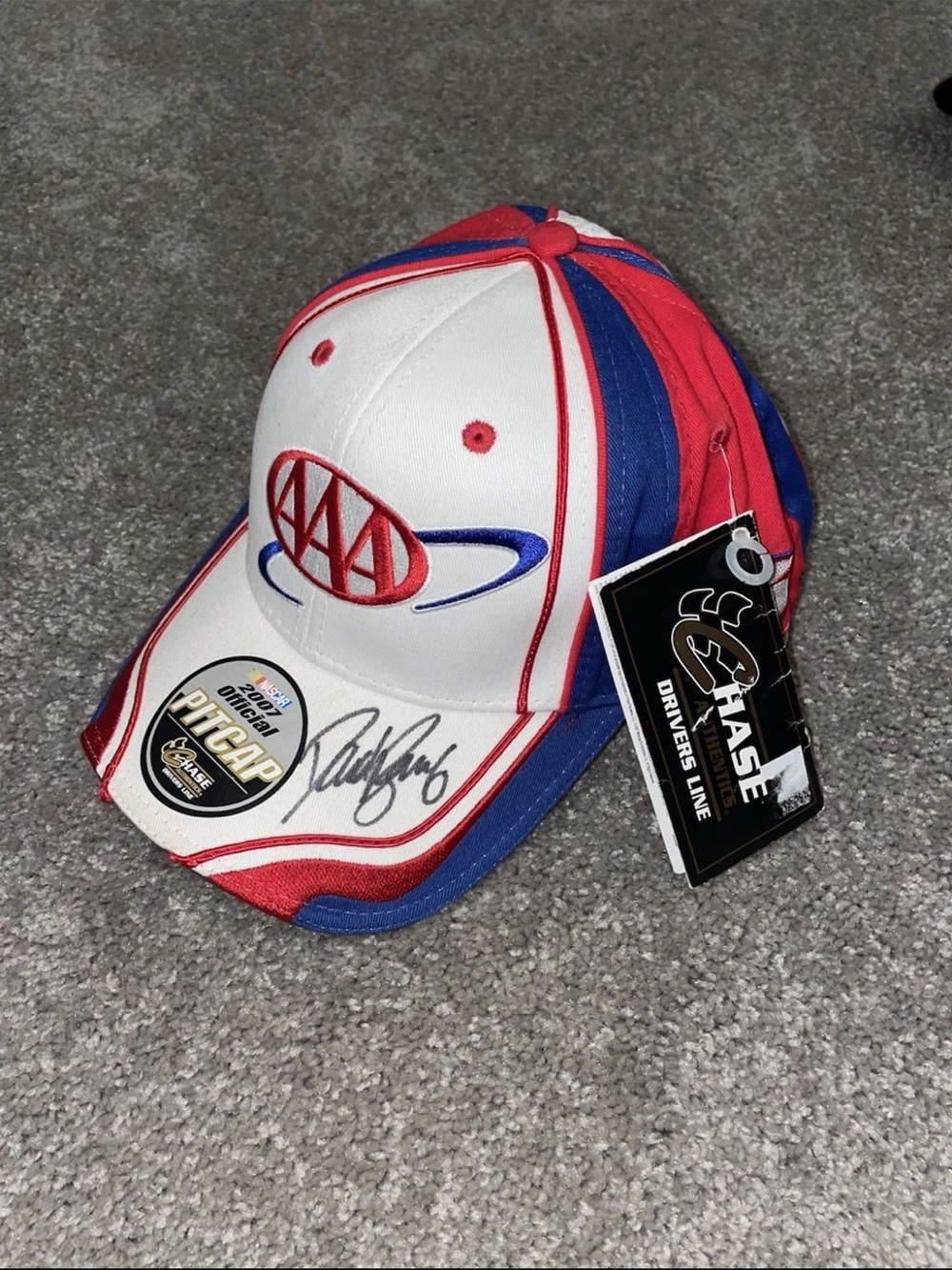 VINTAGE DAVID RAGAN #6 AAA 2007 NASCAR CHASE AUTHENTICS AUTOGRAPHED HAT